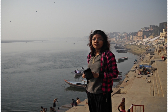 Me at Varanasi, Ghat, photography