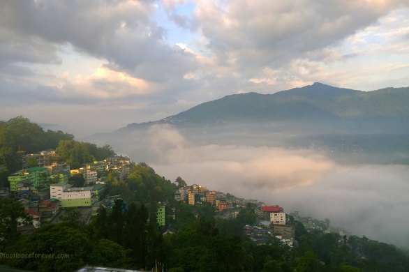 gangtok, hills, mountains, morning view